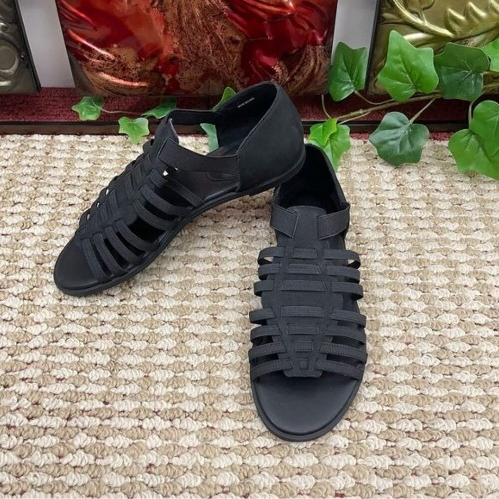 Eileen Fisher Rato Womens Casual Elastic Gladiator Sandals in Black Size 6.5 - Picture 4 of 9